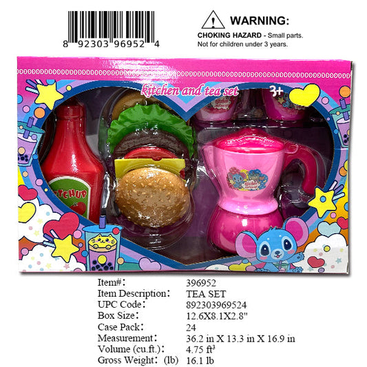 12.6X8.1X2.8"HAMBURG & TEA SERVING SET