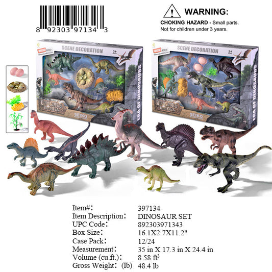 16.1X2.7X11.2"DINOSAUR FIGURE SET