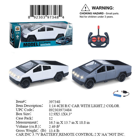 12.9X5.1X4.3"B/O R/C 1:14 4CH PICK UP TRUCK