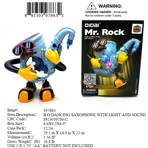 6.6X9X4.9"B/O IC DANCING MR. ROCK