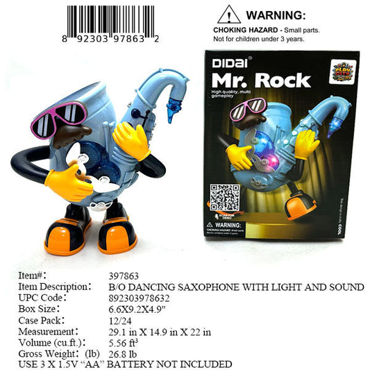 6.6X9X4.9"B/O IC DANCING MR. ROCK