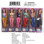 2.7X1.6X11.8"11"LONG HAIR DOLL SET