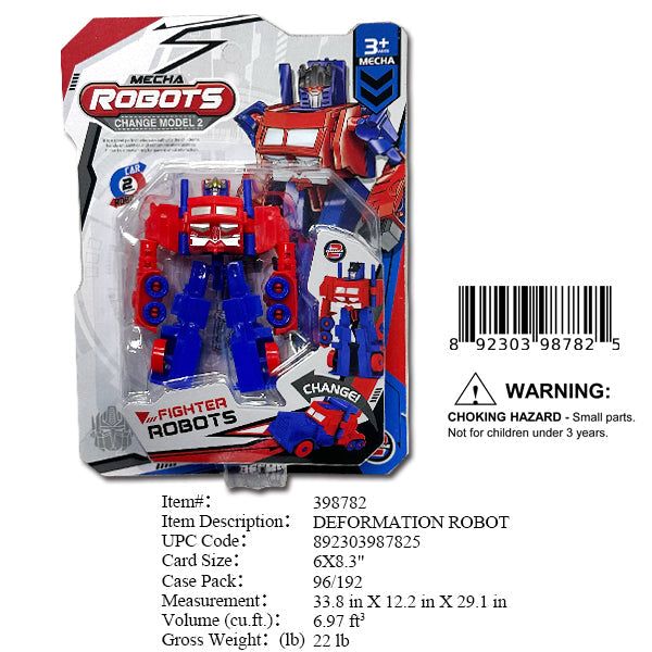 6X8.3"DEFORMATION ROBOT TRUCK