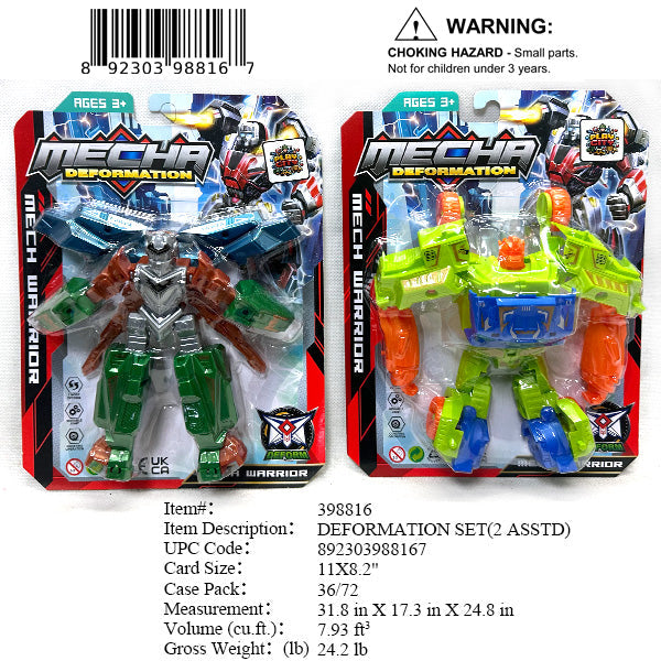 11X8.2" DEFORMATION SET 2PCS