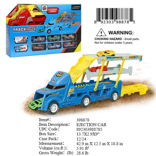 13.7X2.9X9"TRACK TRUCK CAR CARRIER SET