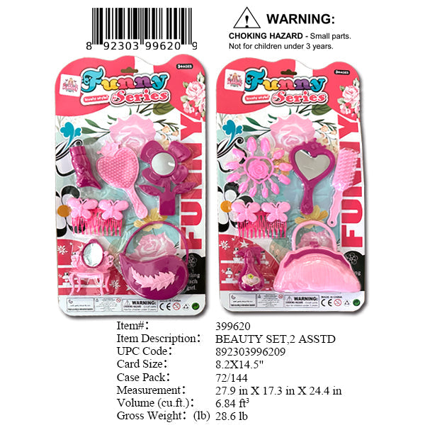 8.2X14.5"GIRLS BEAUTY PLAY SET