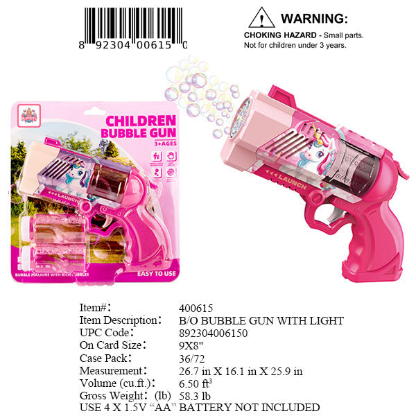 9X8"B/O BUBBLE GUN