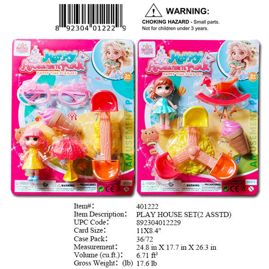 11X8.4"HAPPY AMUSEMENT PARK PLAY SET