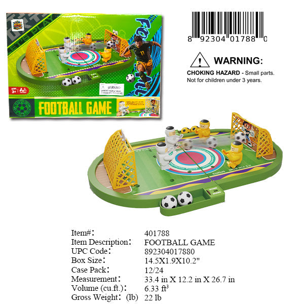 14.5X1.9X10.2"FOOTBALL GAME PLAY SET