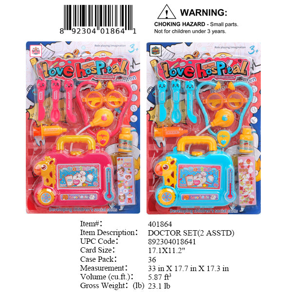 17.1X11.2"DOCTOR PLAY SET