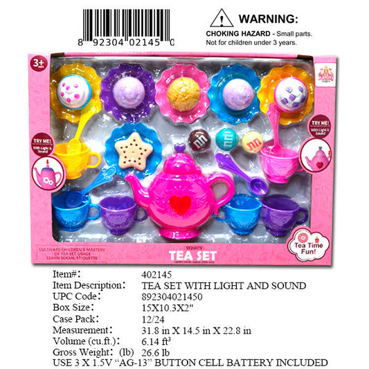 15X10.3X2"TEA SERVING PLAY SET