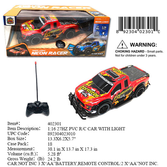 13.3X6.2X5.7"RC 4CH SPORT PICK UP TRUCK