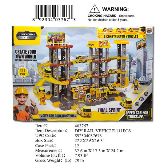 22.8X2.6X16.3"CONSTRUCTION STATION PLAY SET