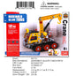 10.9X8X1.8"DIY 192PC METAL CRANE TRUCK MODEL SET