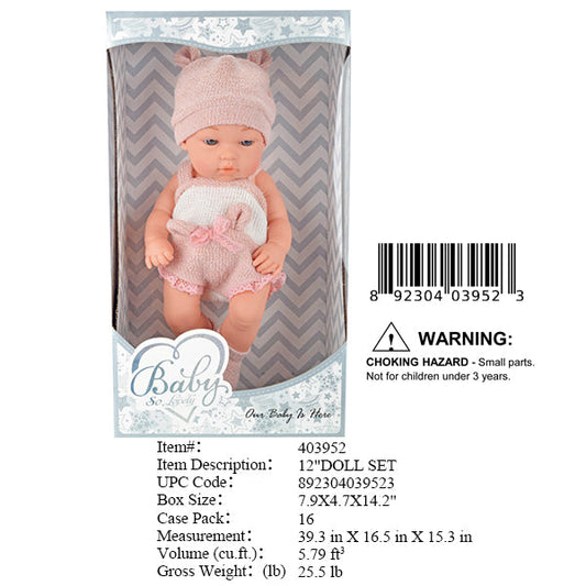 7.9X4.7X14.2"LOVELY BABY DOLL