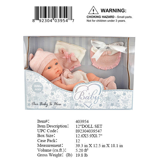 12.6X5.9X8.7"2"LOVELY BABY DOLL