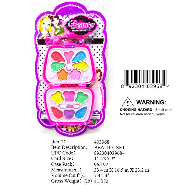 11.4X5.9"GIRLS MAKE UP BEAUTY SET