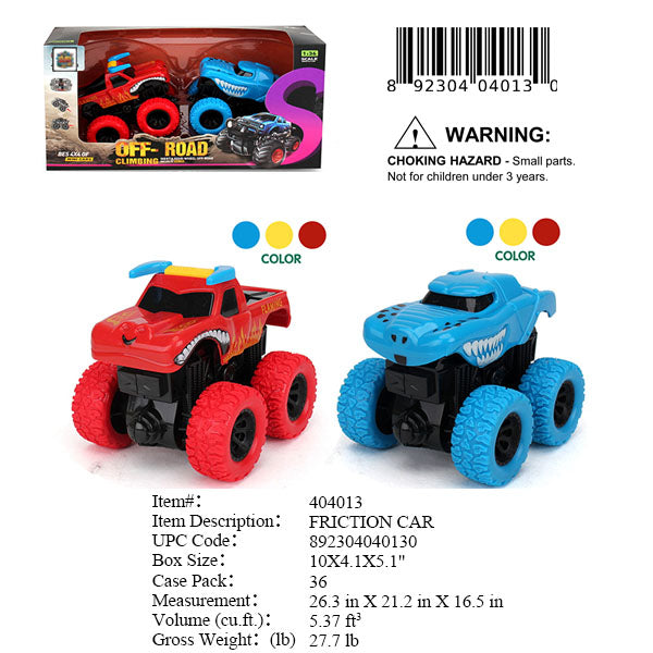 10X4.1X5.1"2PC FRICTION OFF ROAD TRUCK