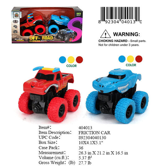 10X4.1X5.1"2PC FRICTION OFF ROAD TRUCK