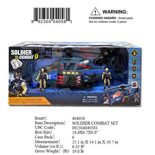 24.4X6.7X9.8"ACTION SOLDIER COMBAT SET