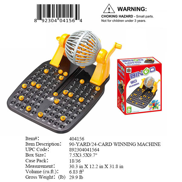 7.5X3.5X9.7"BINGO MACHINE