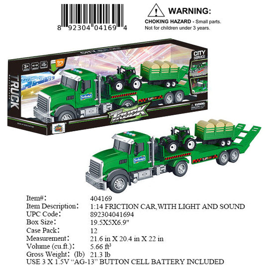 19.5X5X6.9"F/P FARM TRALER LOAD W/TRACTOR +TOW CAR
