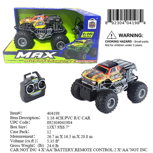 13X7.9X6.7"1:16 R/C 4CH SPORT RACE TRUCK