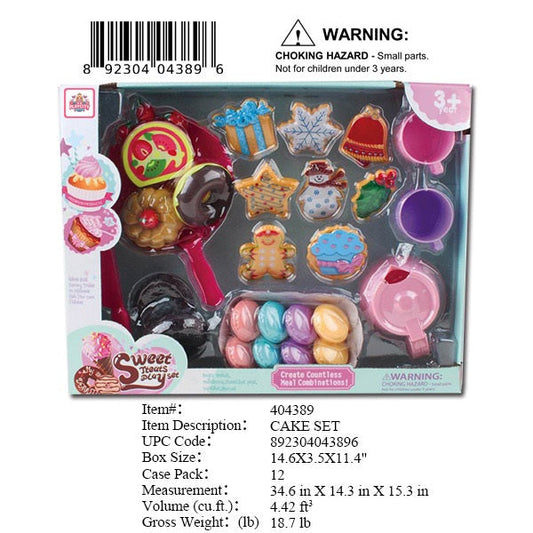 14.6X3.5X11.4"COOKIE & TEA SERVING PLAY SET