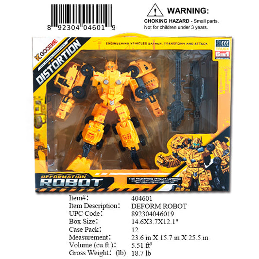 14.6X3.7X12.1"DEFORMATION ROBOT TRUCK