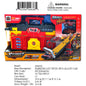 16.7X4.9X9.8"FIRE TRUCK STATION AND TRACK SET