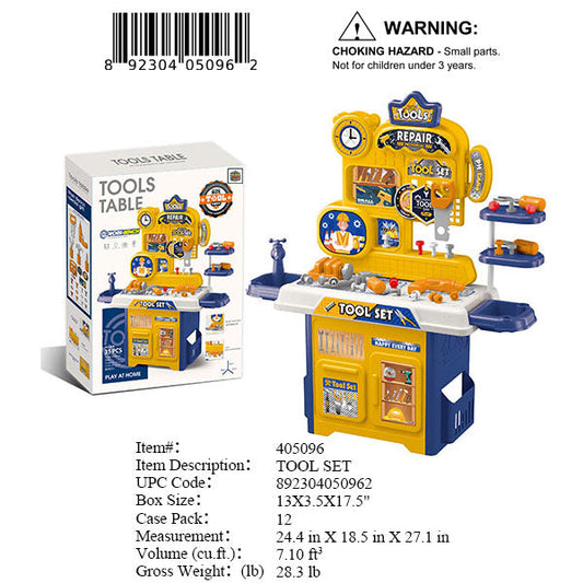 13X3.5X17.5"PLAY TOOLS WORK BENCH SET
