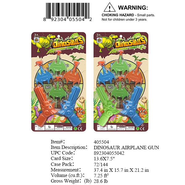 13.6X7.5"DINOSAURS HUNT GUN SET