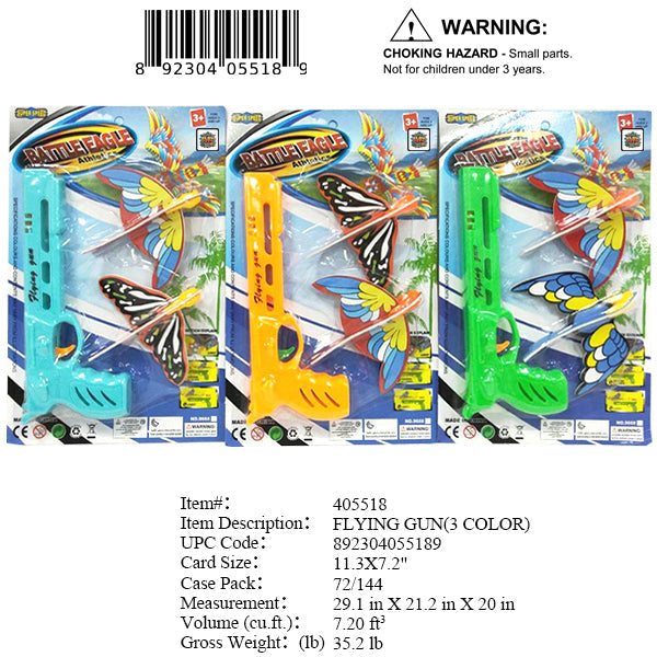 11.3X7.2"FLYING BIRD FLYING GUN