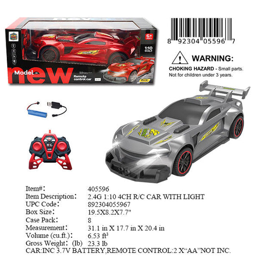 19.5X8.2X7.7"2.4G 1:10 4CH RC SPORT CAR