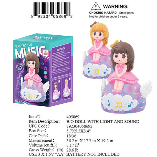 5.7X5.3X8.4"B/O BUMPNGO IC DANCING GIRL