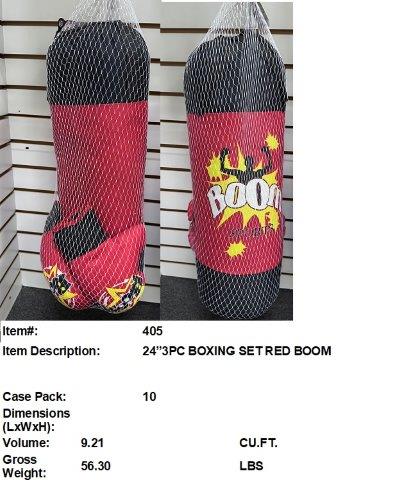 24" 3PCS BOXING SET RED BOOM