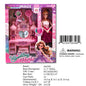 11.8X2X13.8"11.5"SPARKLING GIRL DOLL PLAY SET