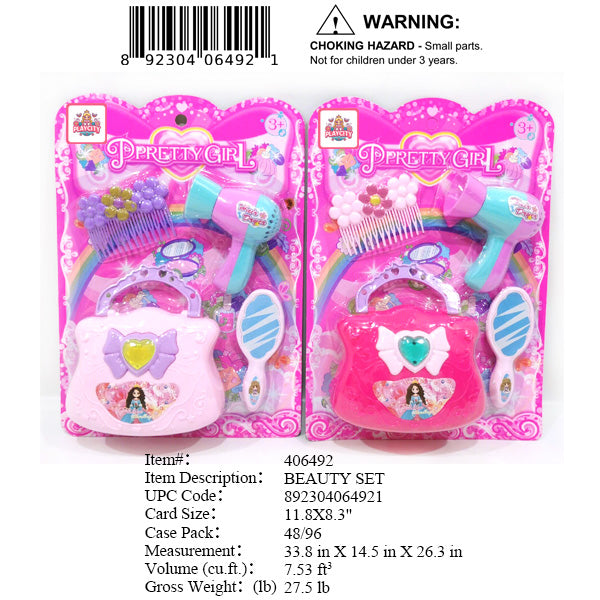 11.8X8.3"PRETTY GIRL BEAUTY PLAY SET
