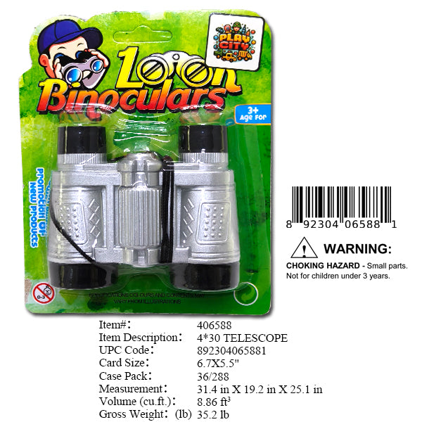 6.7X5.5"430 TOY BINOCULARS