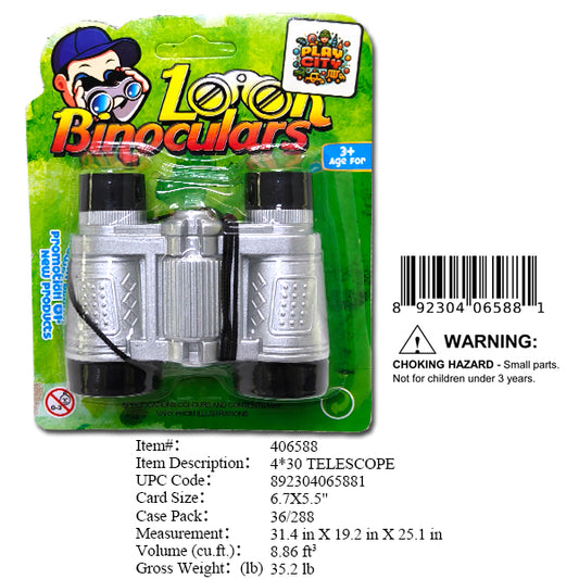6.7X5.5"430 TOY BINOCULARS