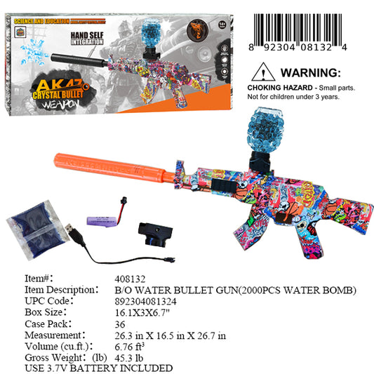 16.1X3X6.7"B/O WATER GEL BLASTER GUN