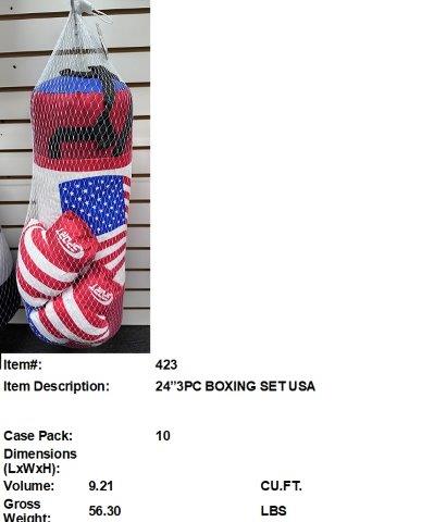 24" 3PCS BOXING SET USA PRINT