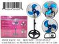 18"KORUSA 3IN1 IND'L FAN 3 BLADE/BLACK GRILL