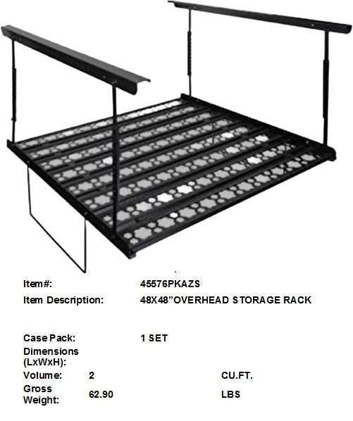 48X48"OVERHEAD STORAGE RACK