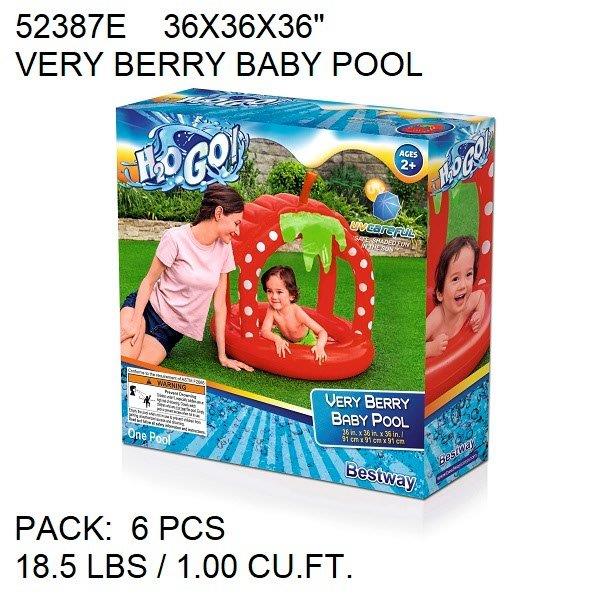 H2OGO! 36X36X36"VERY BERRY BABY POOL