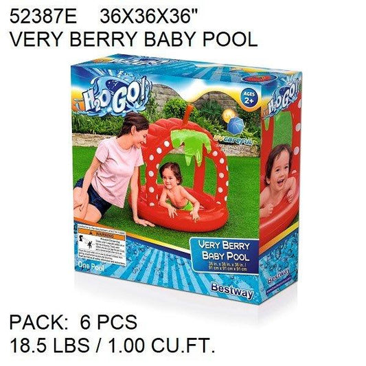H2OGO! 36X36X36"VERY BERRY BABY POOL