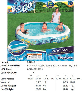 H2OGO! 103X62X18" PLAY POOL