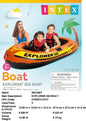 73X27X16"INTEX EXPLORER 200 BOAT