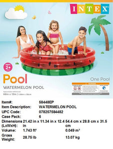 66X15"INTEX WATERMELON POOL