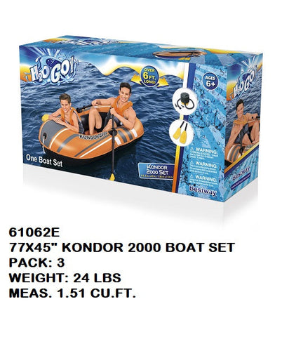 H2OGO! 77X45"KONDOR 2000 BOAT SET